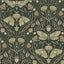 York Mystic Moth Dark Green Forest Magic Wallpaper