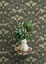 York Mystic Moth Dark Green Forest Magic Wallpaper