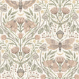 York Mystic Moth Blush Forest Magic Wallpaper