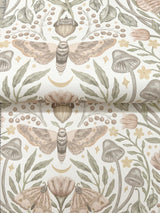 York Mystic Moth Blush Forest Magic Wallpaper