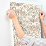 York Mystic Moth Blush Forest Magic Wallpaper