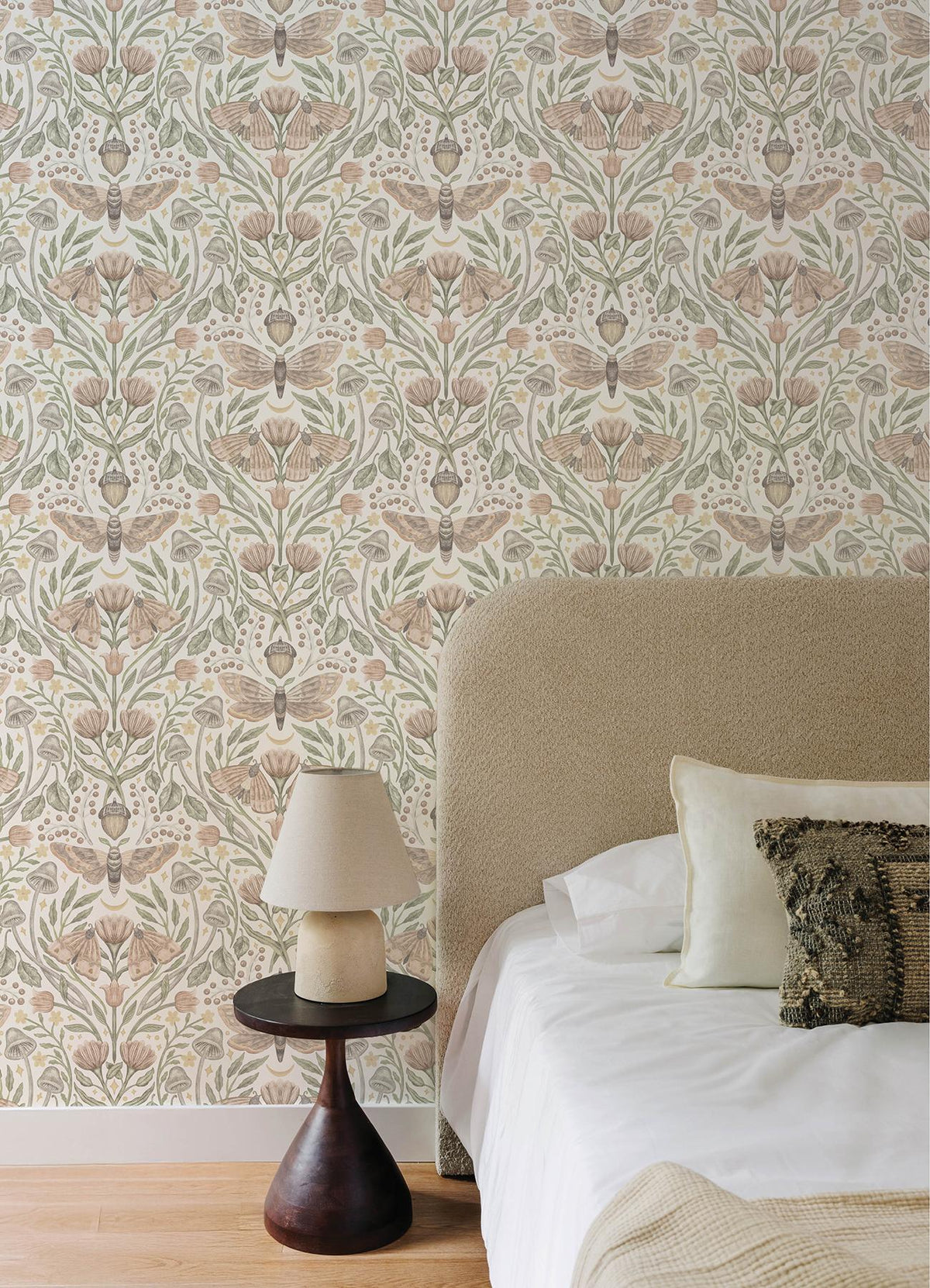 York Mystic Moth Blush Forest Magic Wallpaper