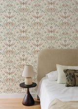 York Mystic Moth Blush Forest Magic Wallpaper