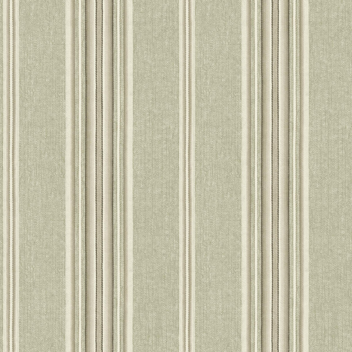 York Calvados Moss Linen Stripe Wallpaper
