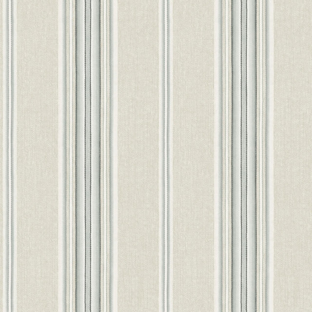 York Calvados Turquoise Linen Stripe Wallpaper