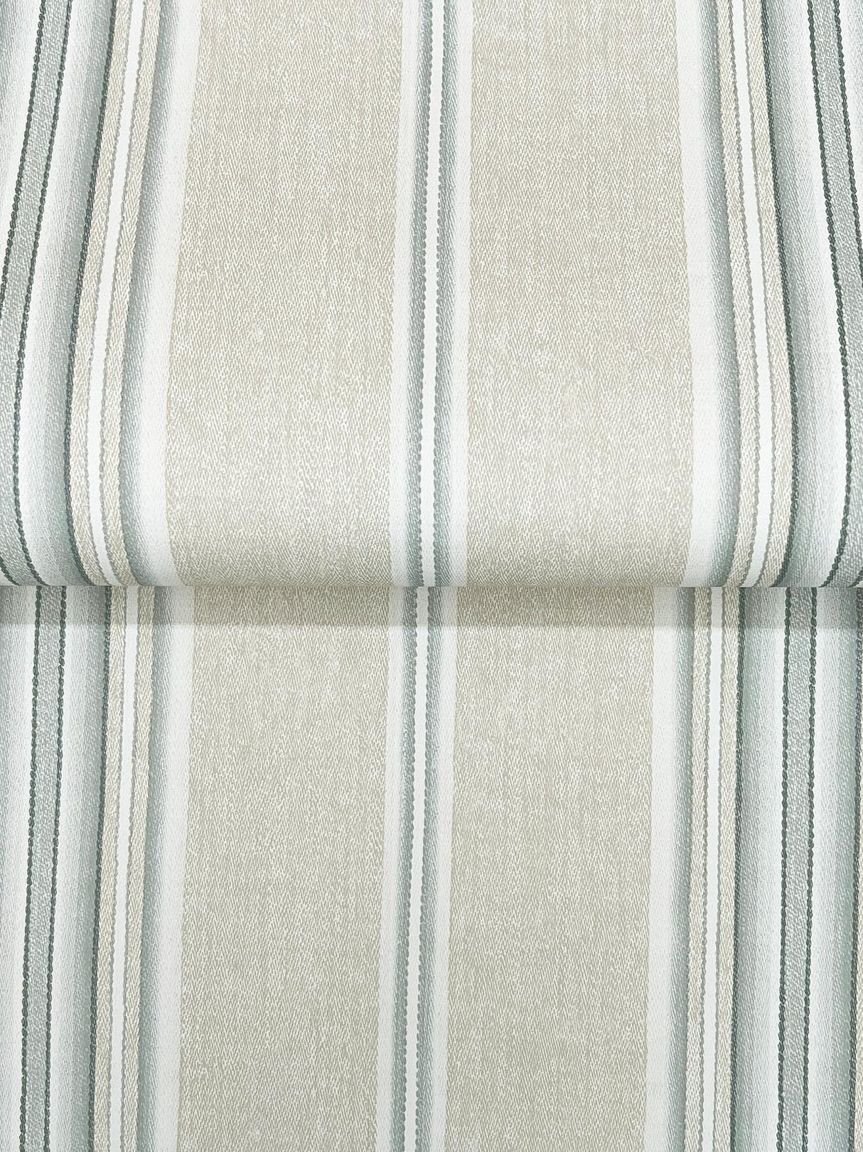 York Calvados Turquoise Linen Stripe Wallpaper