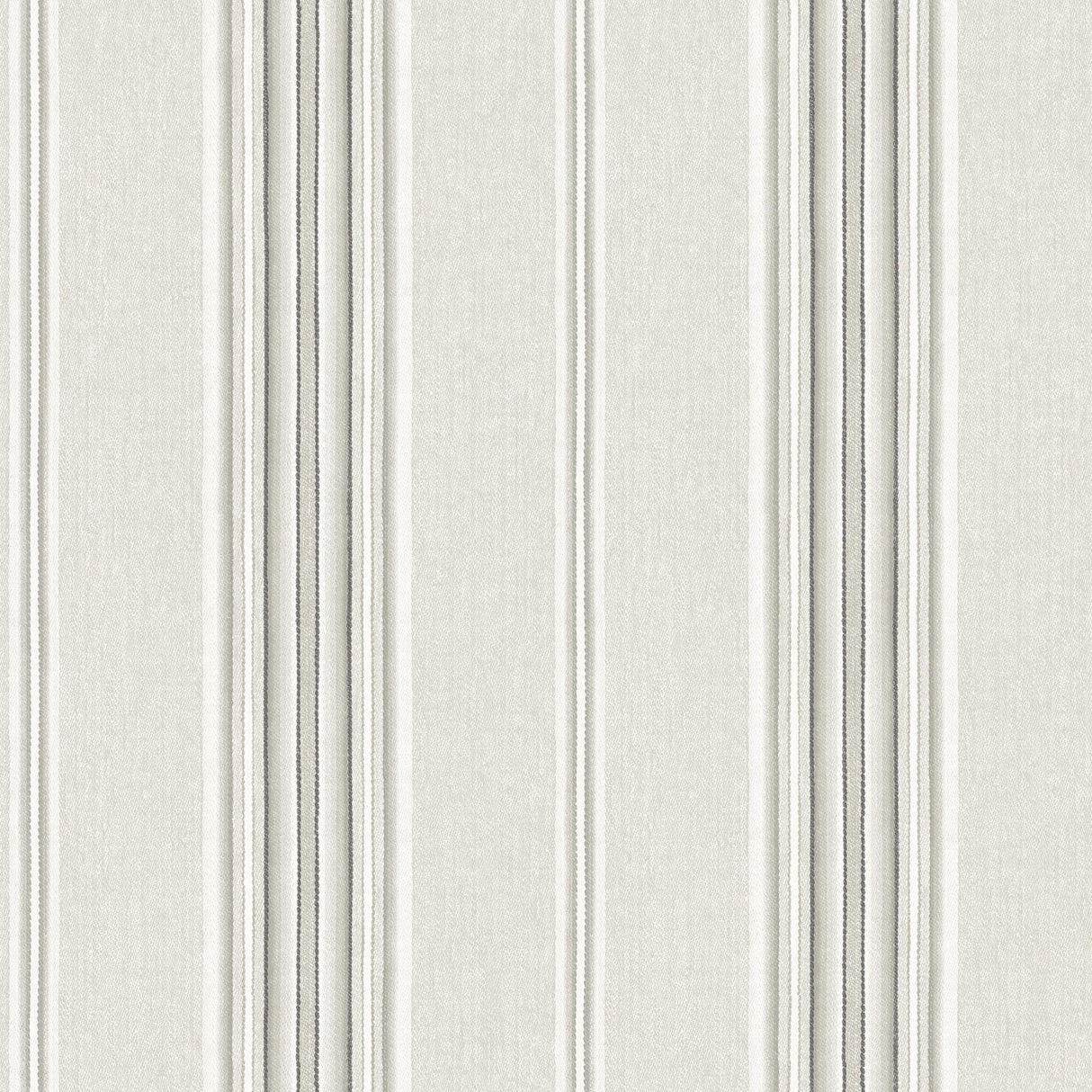 York Calvados Grey Linen Stripe Wallpaper