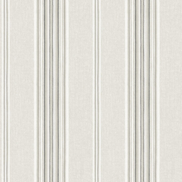 York Calvados Grey Linen Stripe Wallpaper
