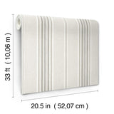 York Calvados Grey Linen Stripe Wallpaper