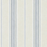 York Calvados Blue Linen Stripe Wallpaper