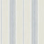 York Calvados Blue Linen Stripe Wallpaper