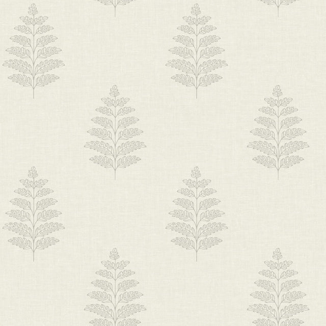 York Frond Cream Leaf Wallpaper