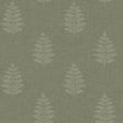 York Frond Dark Green Leaf Wallpaper