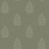 York Frond Dark Green Leaf Wallpaper