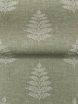 York Frond Dark Green Leaf Wallpaper