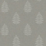York Frond Charcoal Leaf Wallpaper
