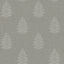 York Frond Charcoal Leaf Wallpaper