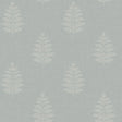 York Frond Light Blue Leaf Wallpaper