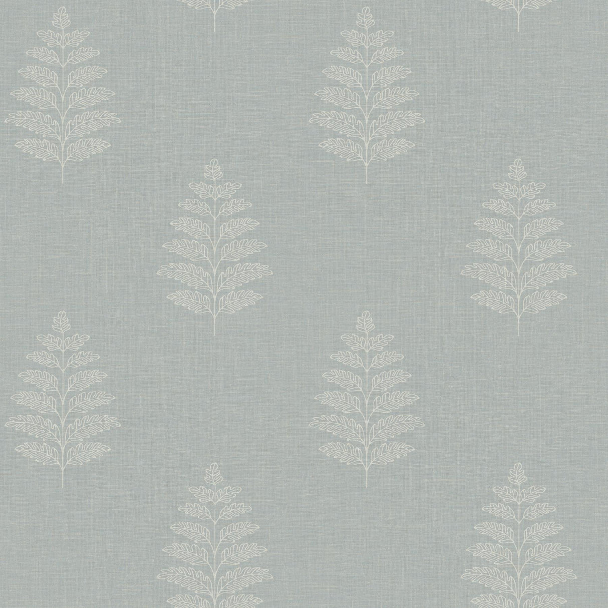 York Frond Light Blue Leaf Wallpaper
