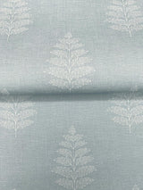 York Frond Light Blue Leaf Wallpaper