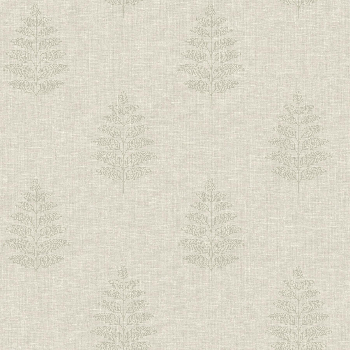 York Frond Beige Leaf Wallpaper
