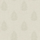 York Frond Beige Leaf Wallpaper