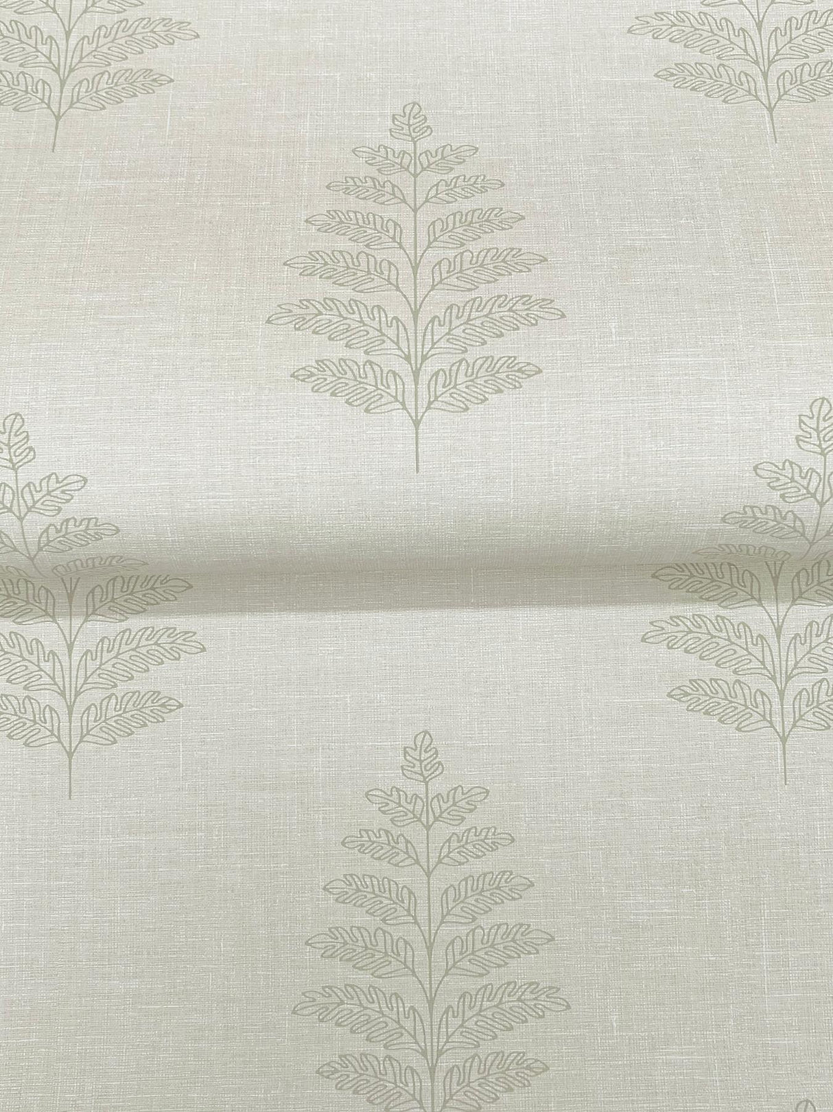 York Frond Beige Leaf Wallpaper
