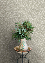 York Poppy Trail Grey Floral Wallpaper
