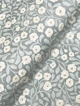 York Poppy Trail Light Blue Floral Wallpaper