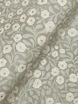 York Poppy Trail Aqua Floral Wallpaper