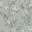 York Tea Olive Blue Finch Frolic Wallpaper
