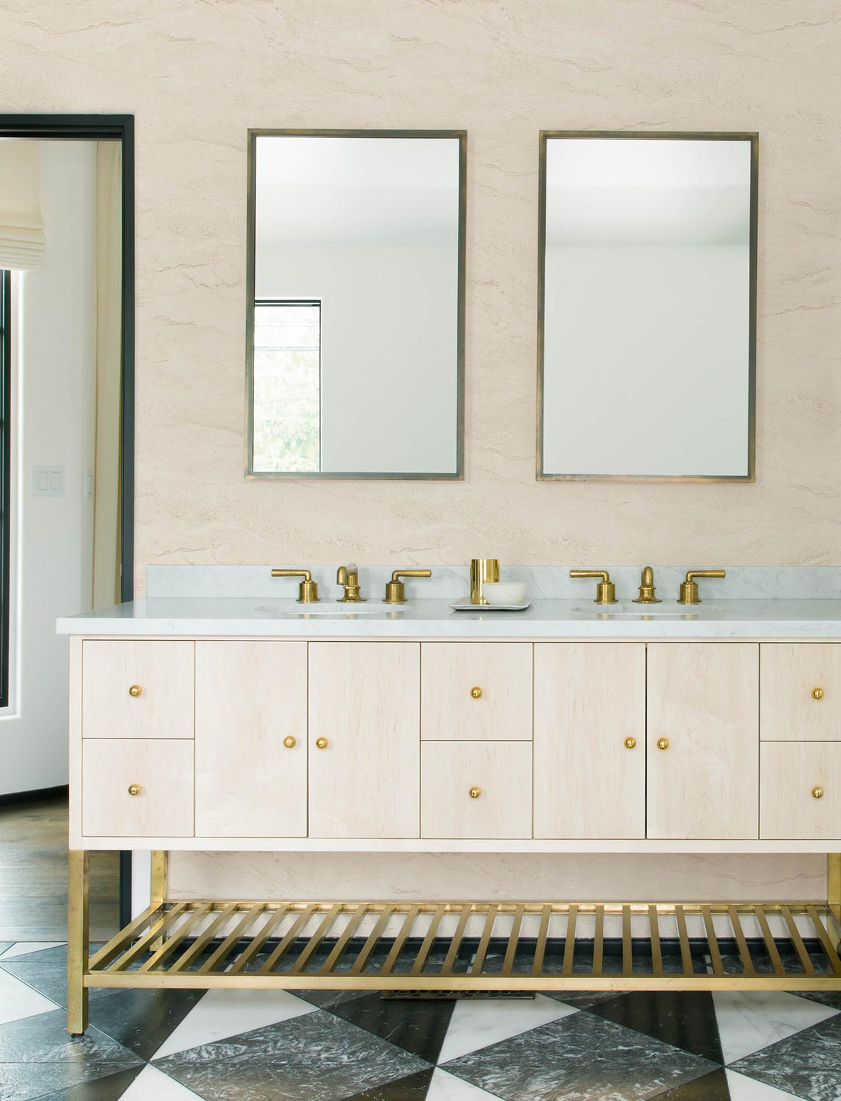 York Morgana Off-White Stone Wallpaper