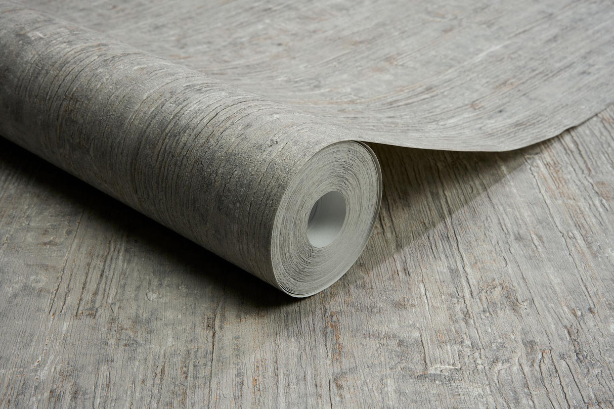 York Ramona Grey Distressed Texture Wallpaper