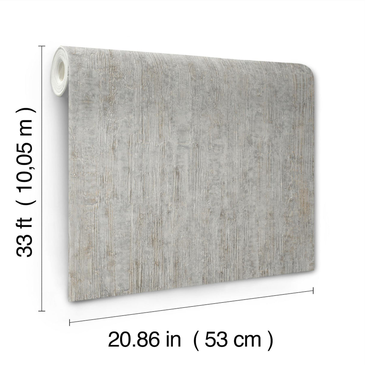 York Ramona Grey Distressed Texture Wallpaper