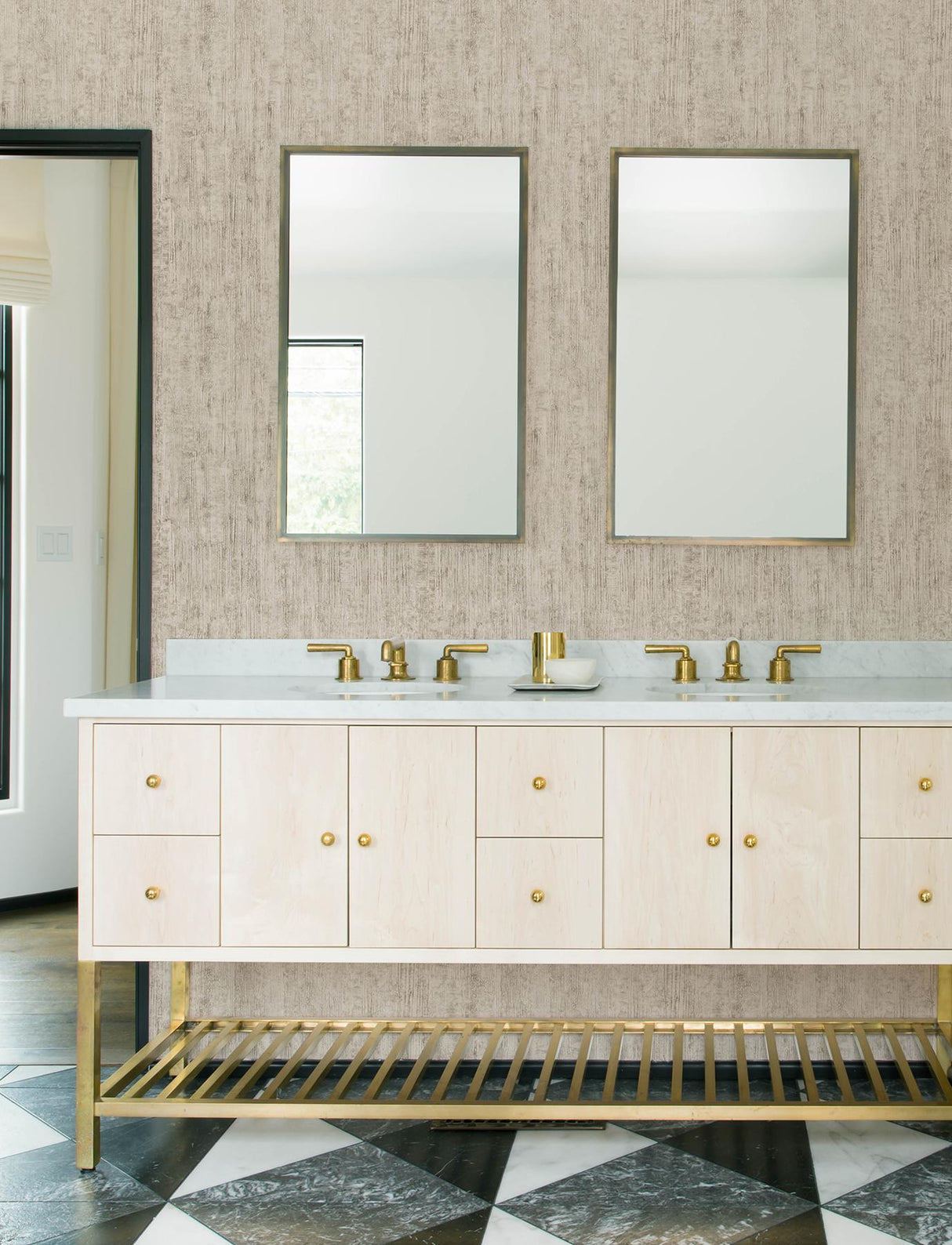 York Ramona Beige Distressed Texture Wallpaper