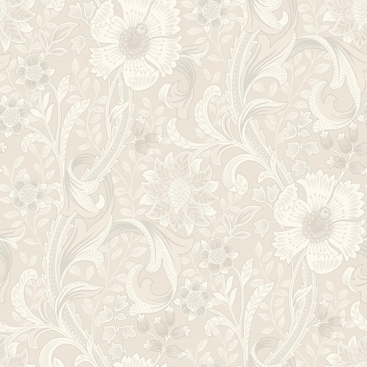 York Liora Neutral Floral Trail Wallpaper