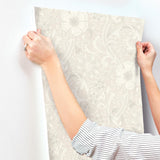 York Liora Neutral Floral Trail Wallpaper