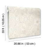 York Liora Neutral Floral Trail Wallpaper
