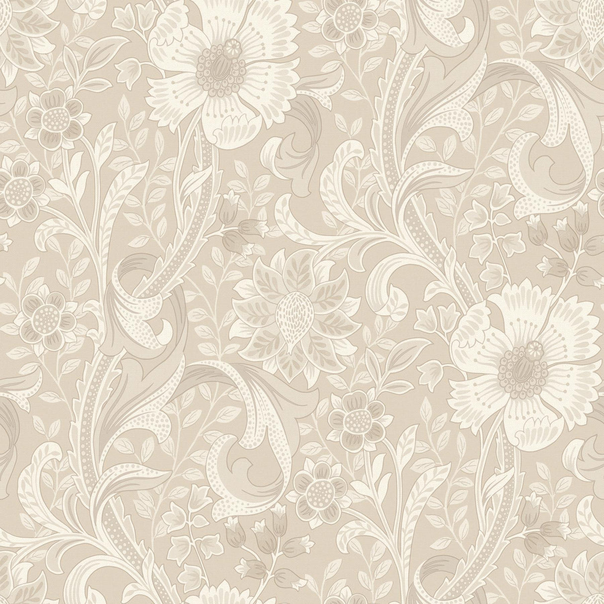 York Liora Beige Floral Trail Wallpaper