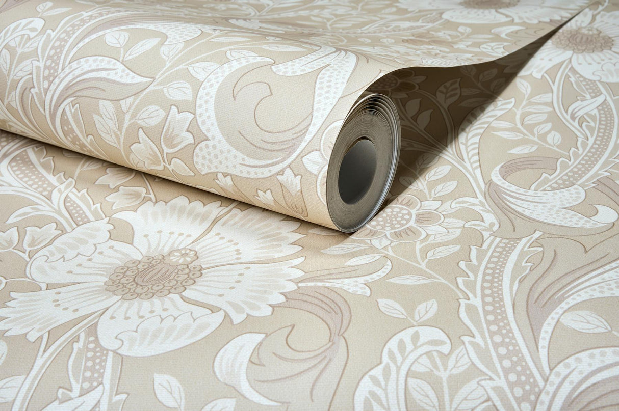 York Liora Beige Floral Trail Wallpaper