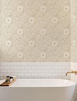 York Liora Beige Floral Trail Wallpaper