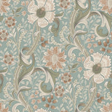 York Liora Aqua Floral Trail Wallpaper