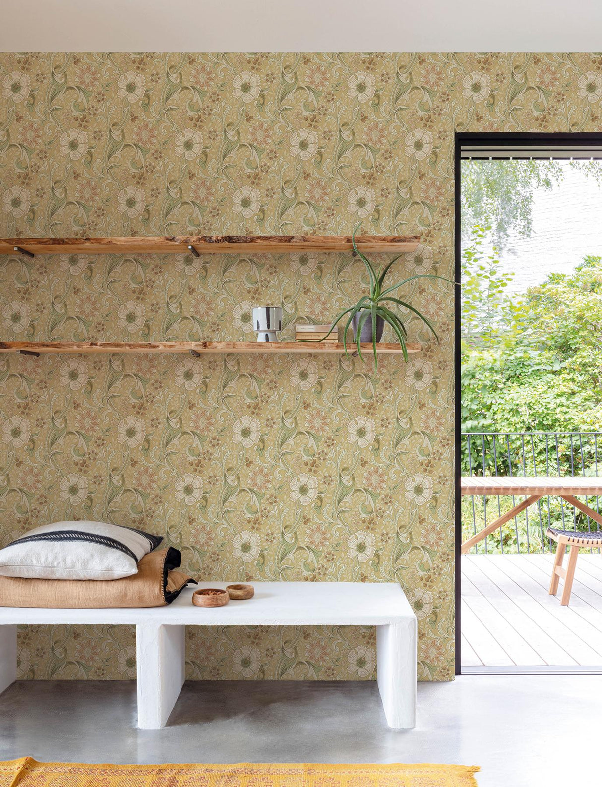 York Liora Butter Floral Trail Wallpaper