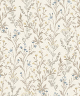 York Laverne Neutral Wildflowers Wallpaper