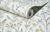 York Laverne Neutral Wildflowers Wallpaper