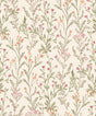 York Laverne Green Wildflowers Wallpaper