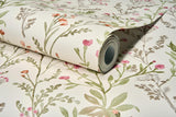 York Laverne Green Wildflowers Wallpaper