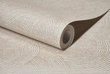 York Harrison Pewter Swirling Geometric Wallpaper