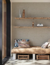 York Harrison Pewter Swirling Geometric Wallpaper