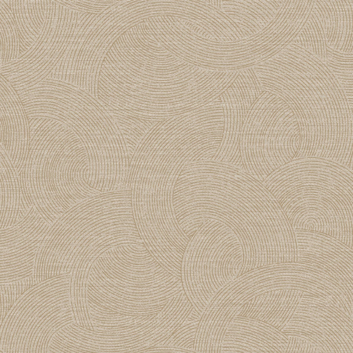 York Harrison Taupe Swirling Geometric Wallpaper